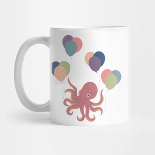 Octopus with Balloons Mug